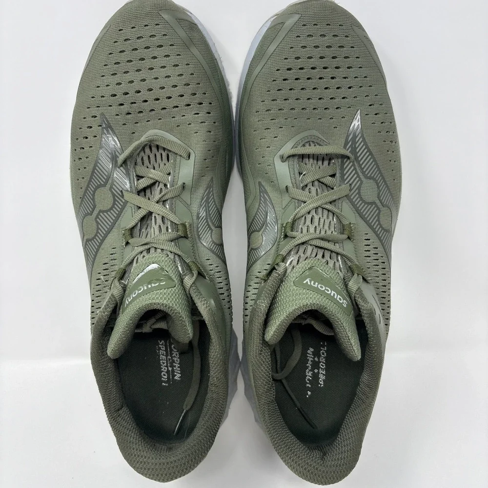 Saucony Endorphin Speed 4 Mens Size 13 Olive Green Running Shoes (S20940-36)